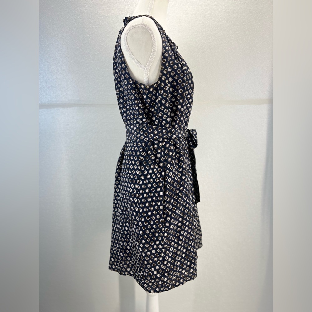 Madewell Knee Length Sheath Dress Navy Floral Patterned SIZE XS‎ - Picture 6 of 17